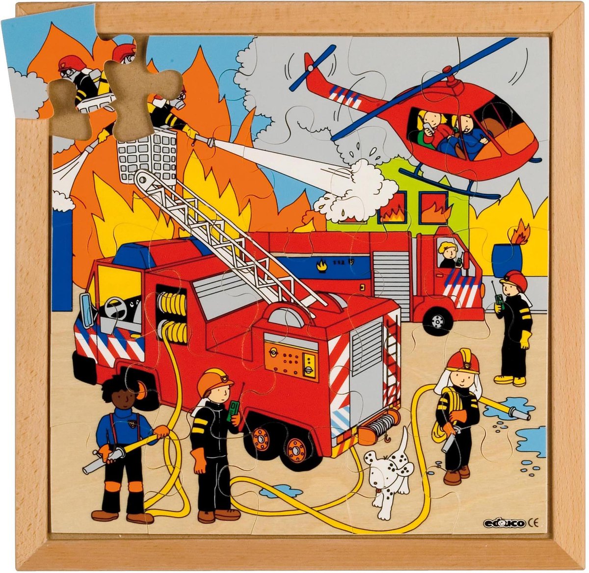 Actie puzzels | Brand | 25 stukjes | Educo